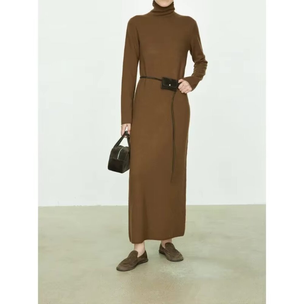 Cashmere Turtleneck Dress -- The Row